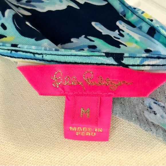 Lilly Pulitzer Pima Cotton Blue and Green Halter‎ Women’s Dress size Medium - Picture 8 of 16